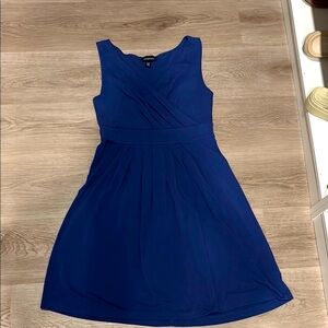 Lands end small sleeveless blue dress
